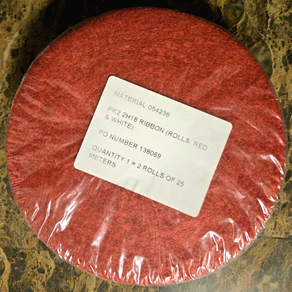 Red and White Ribbon Roll - Picture 2 of 4